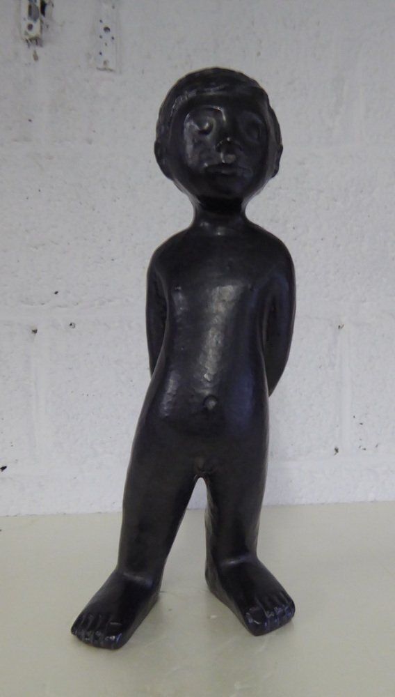 Ceramic Boy Sculpture Attributed To Elie Van Damme For Perignem, 1960s photo 585.0