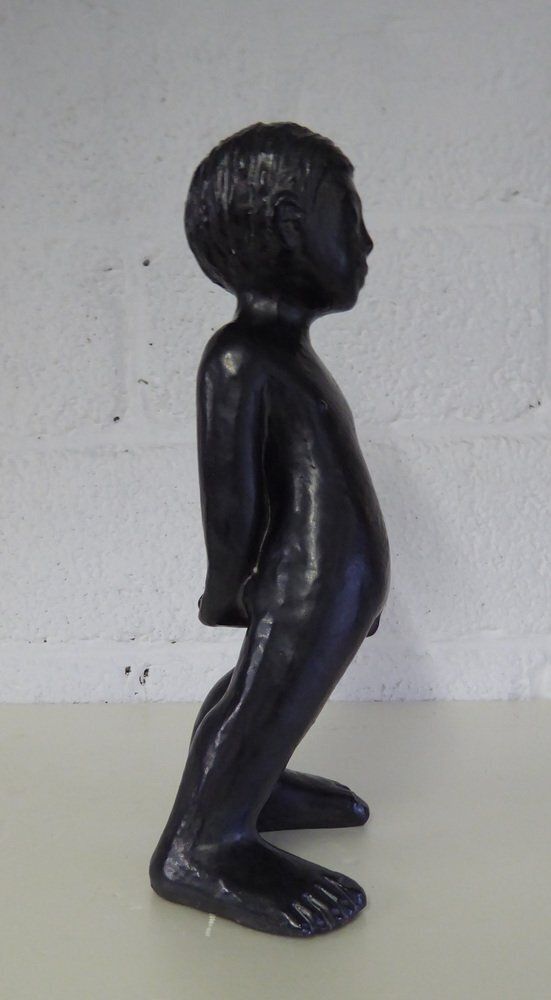 Ceramic Boy Sculpture Attributed To Elie Van Damme For Perignem, 1960s photo buy