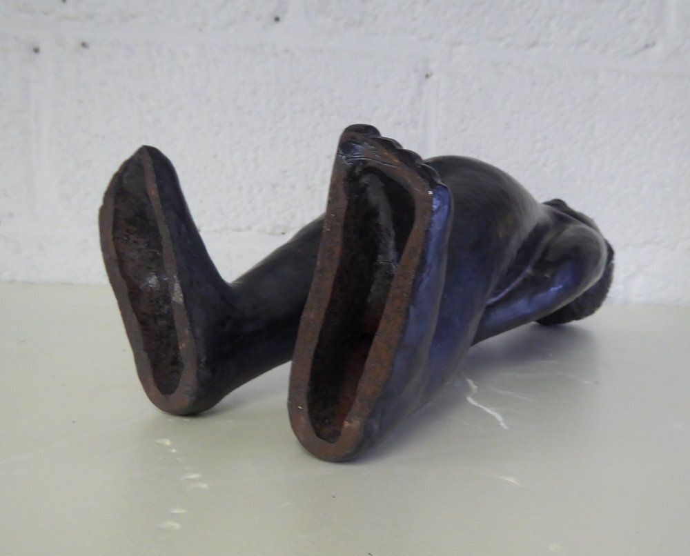 585.0 Ceramic Boy Sculpture Attributed To Elie Van Damme For Perignem, 1960s photo