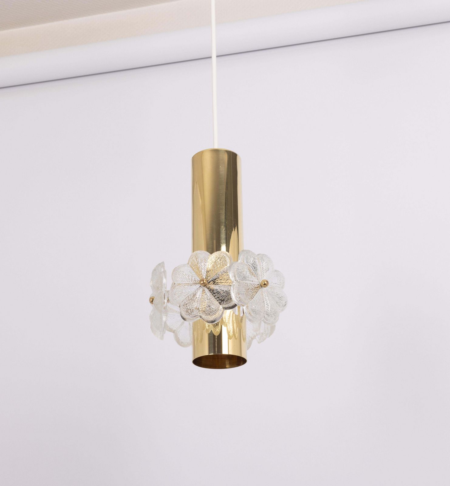 1 Of 5 Stunning Petite Sputnik Brass Pendant Light, Ernst Palme , Germany, 1960s photo Lighting