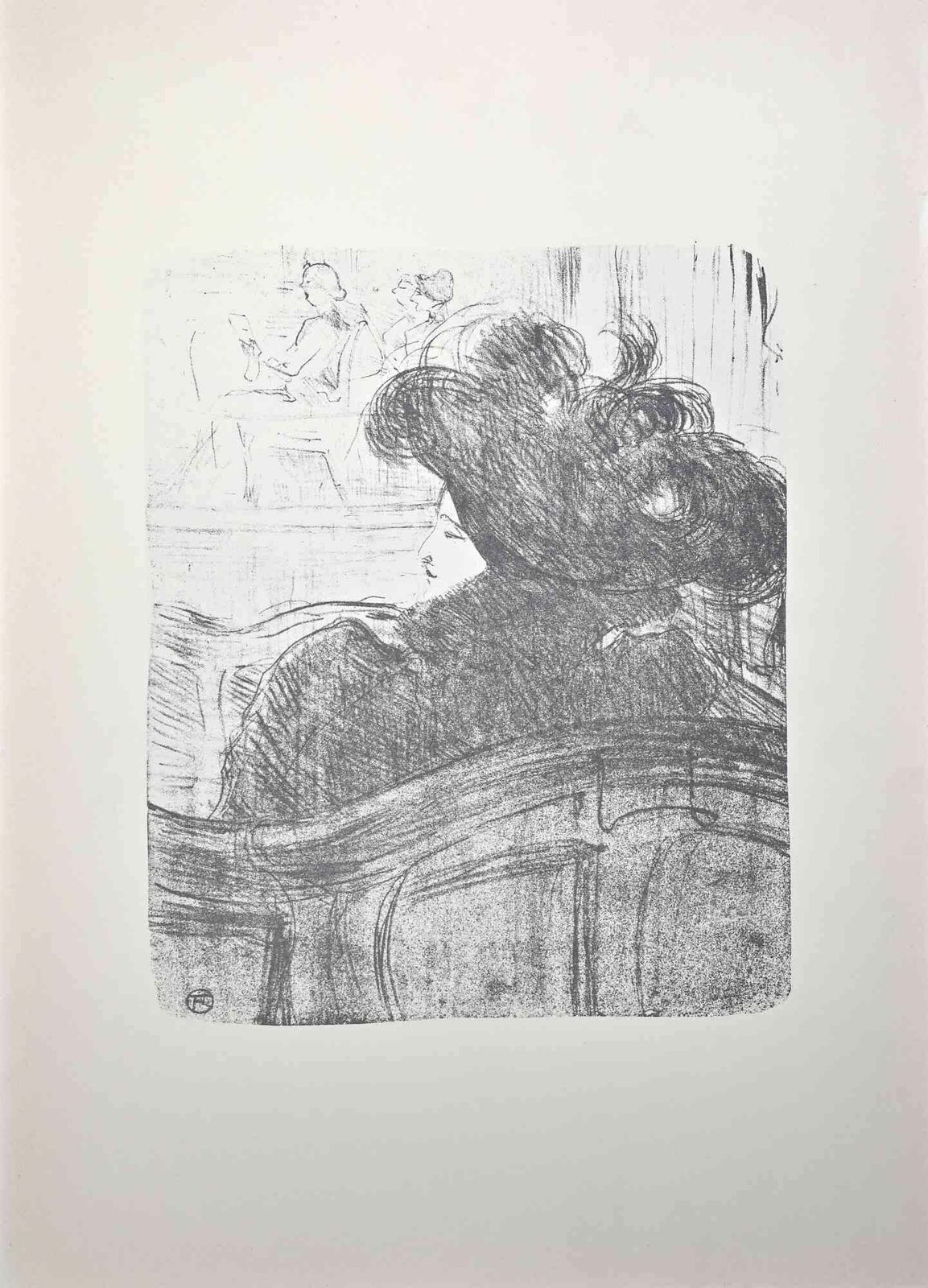 Cléo De Merode   Lithograph After H. De Toulouse Lautrec   1970s1970s