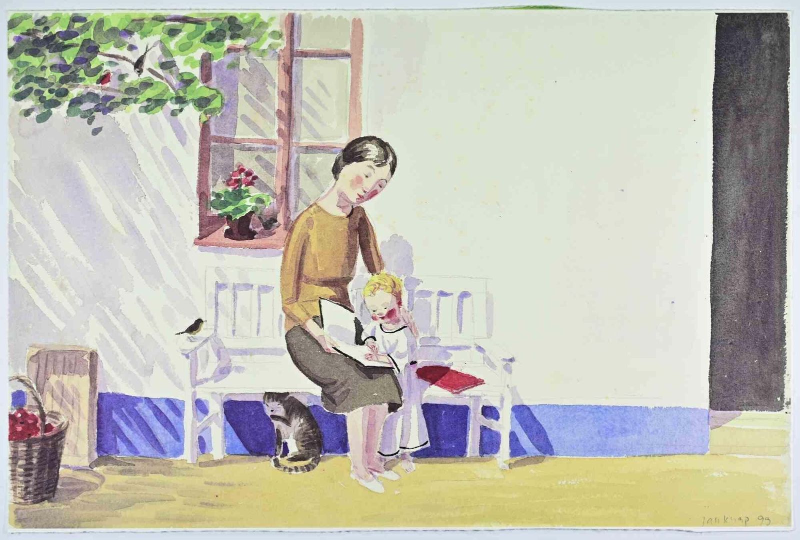 Jan Knapin The Countryside   Lithograph By Jan Knap   19991999