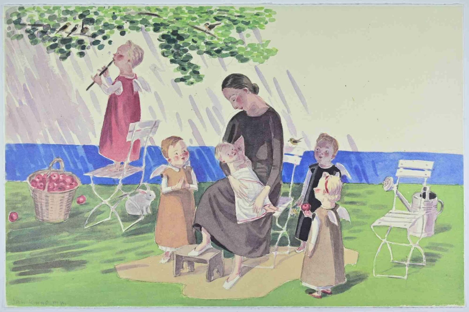 Jan Knapin The Countryside   Lithograph By Jan Knap   19991999