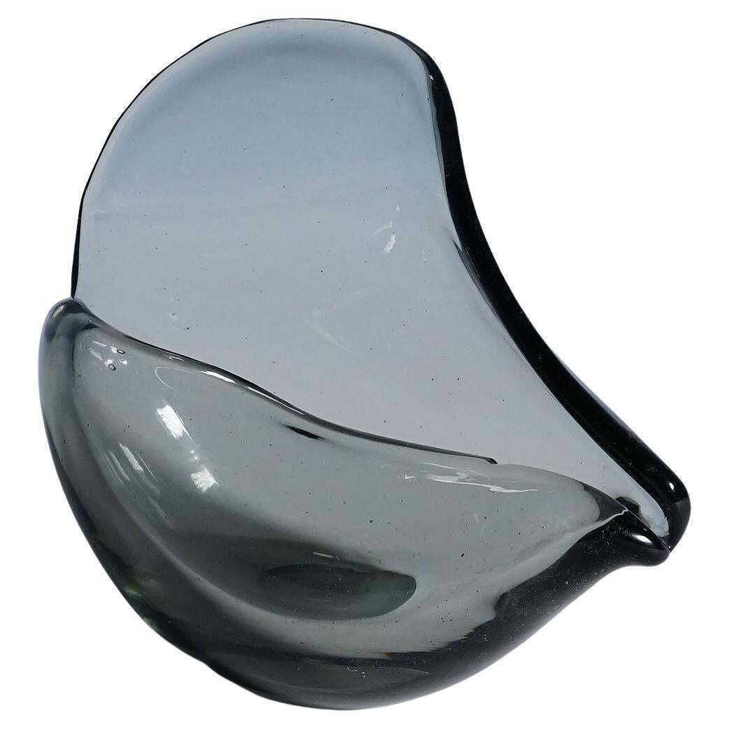 Vintage Art Glass Bowl By Flavio Poli For Seguso Murano 1940s