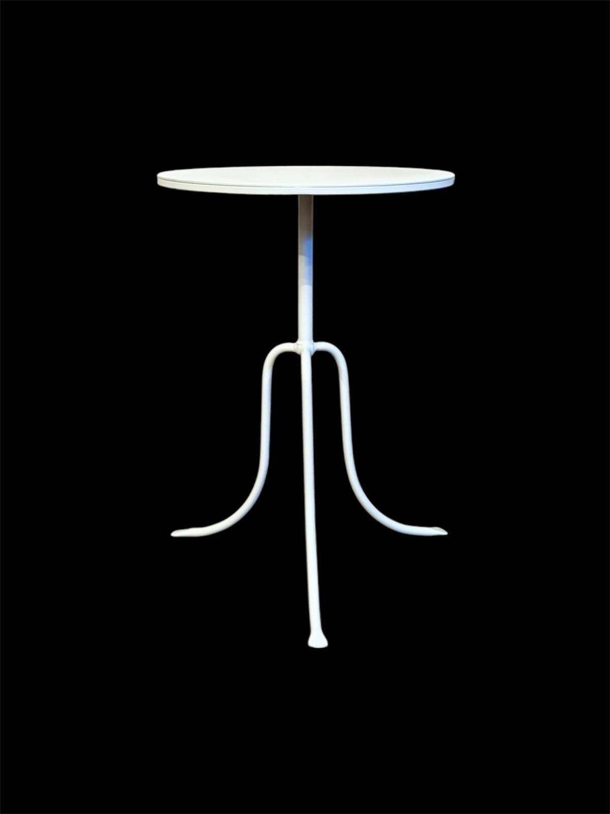 New French Cast Iron Black Bistro Table With Iron Top photo Furniture