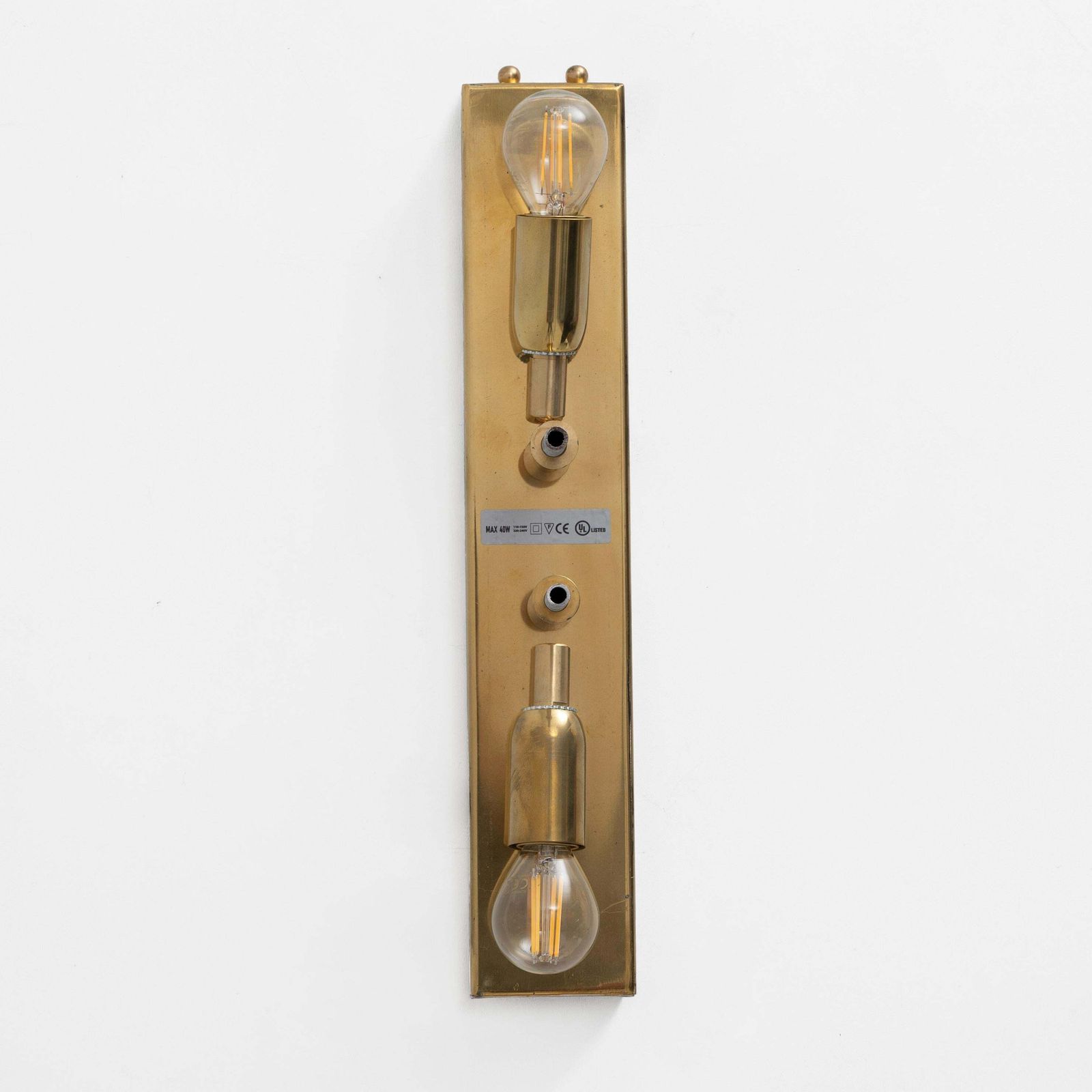 photo furniture Pair Of Murano Glass Gold Graniglia And Brass Sconces