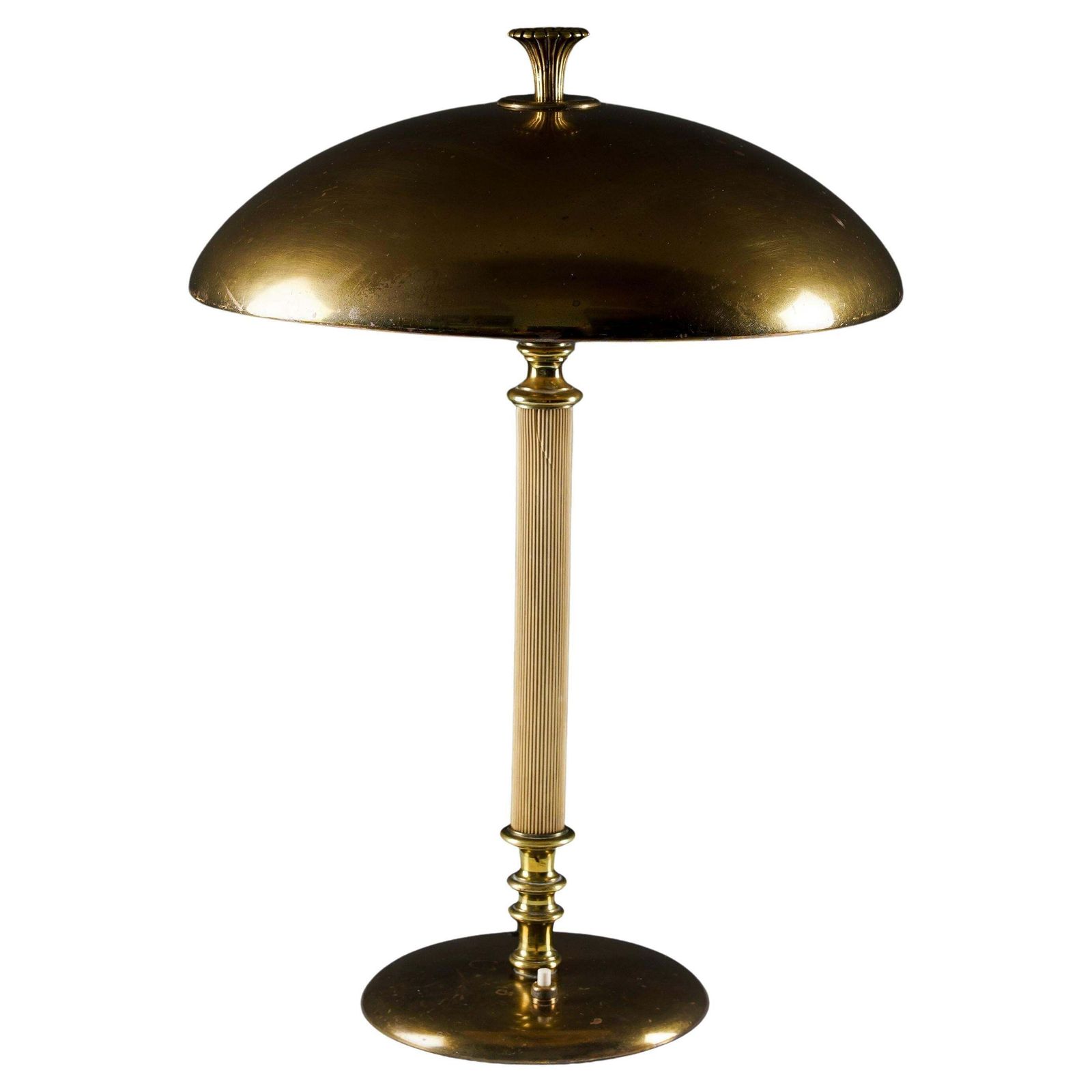 Table Lamp In Brass And Bakelite By Nordiska Kompaniet, Sweden, 1930s
