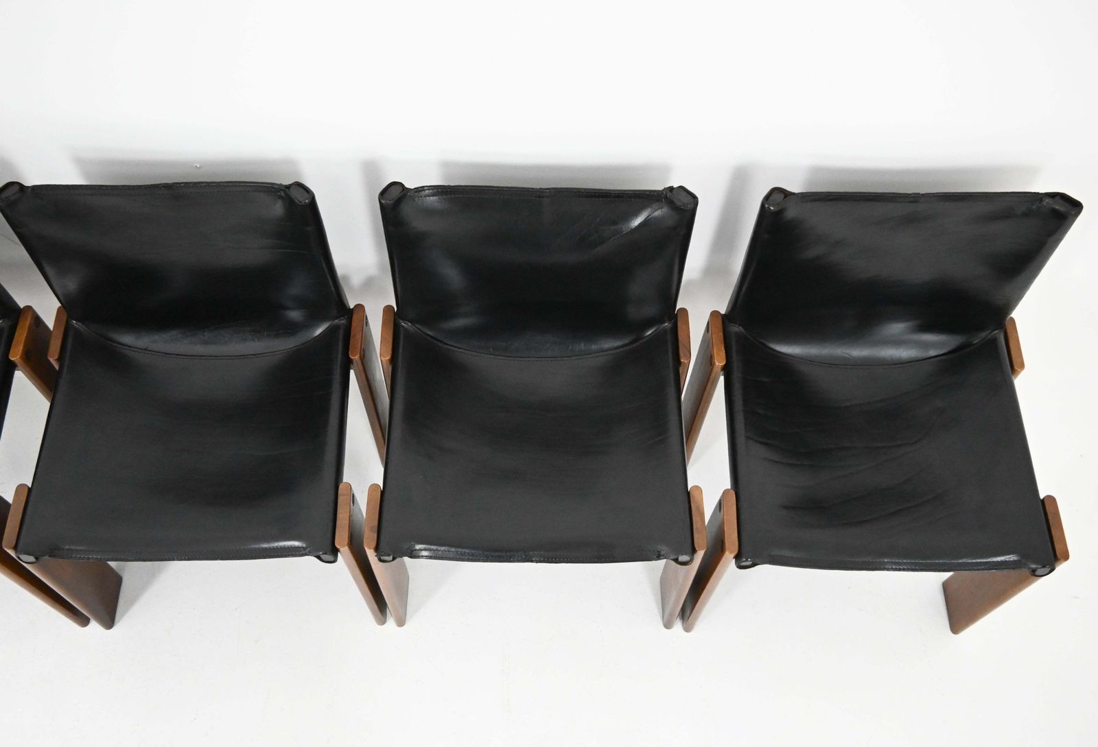photo furniture Monk Dining Chairs By Afra & Tobia Scarpa For Molteni, 1970s, Set Of 6