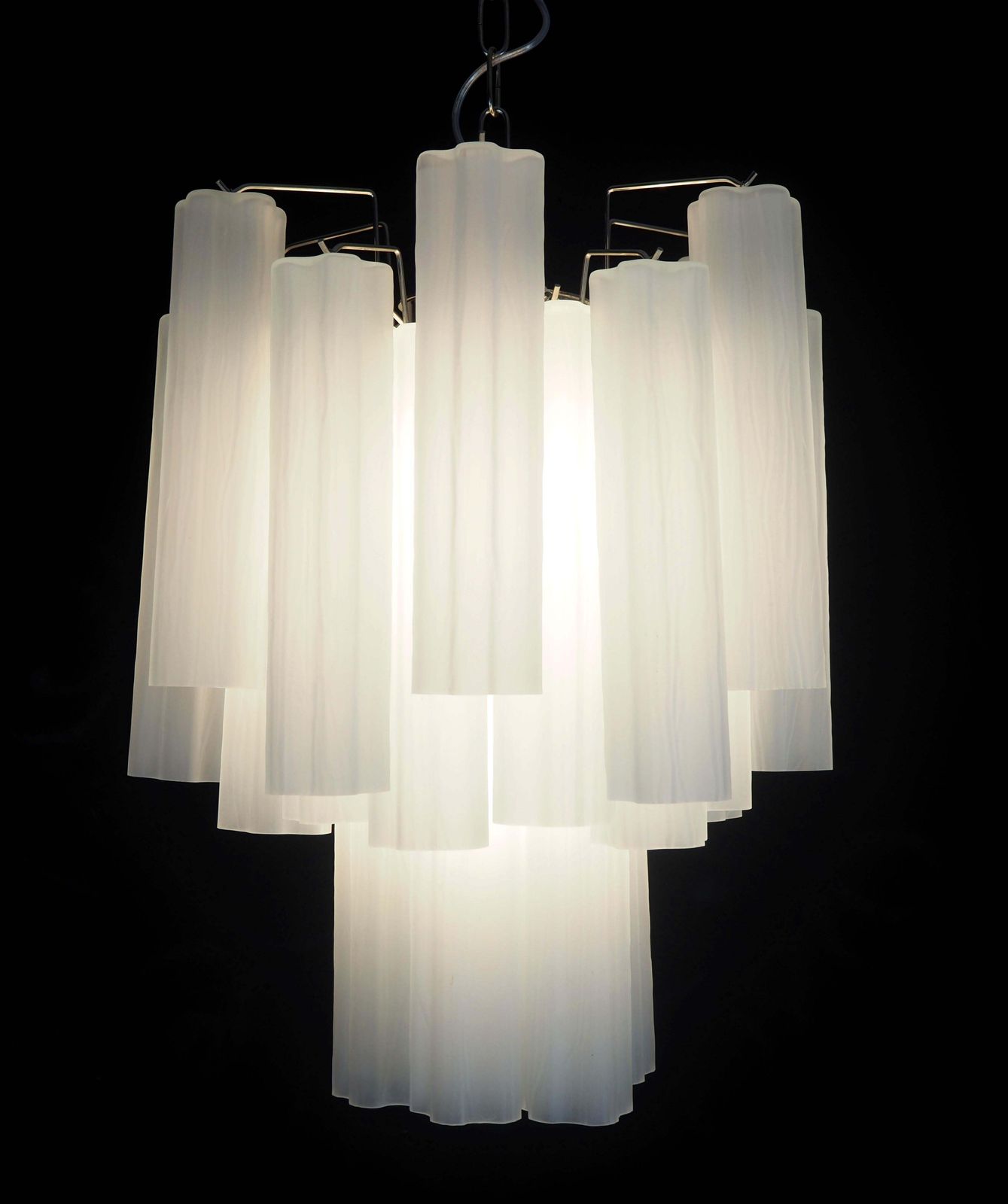 Pair Murano Chandeliers photo for sale