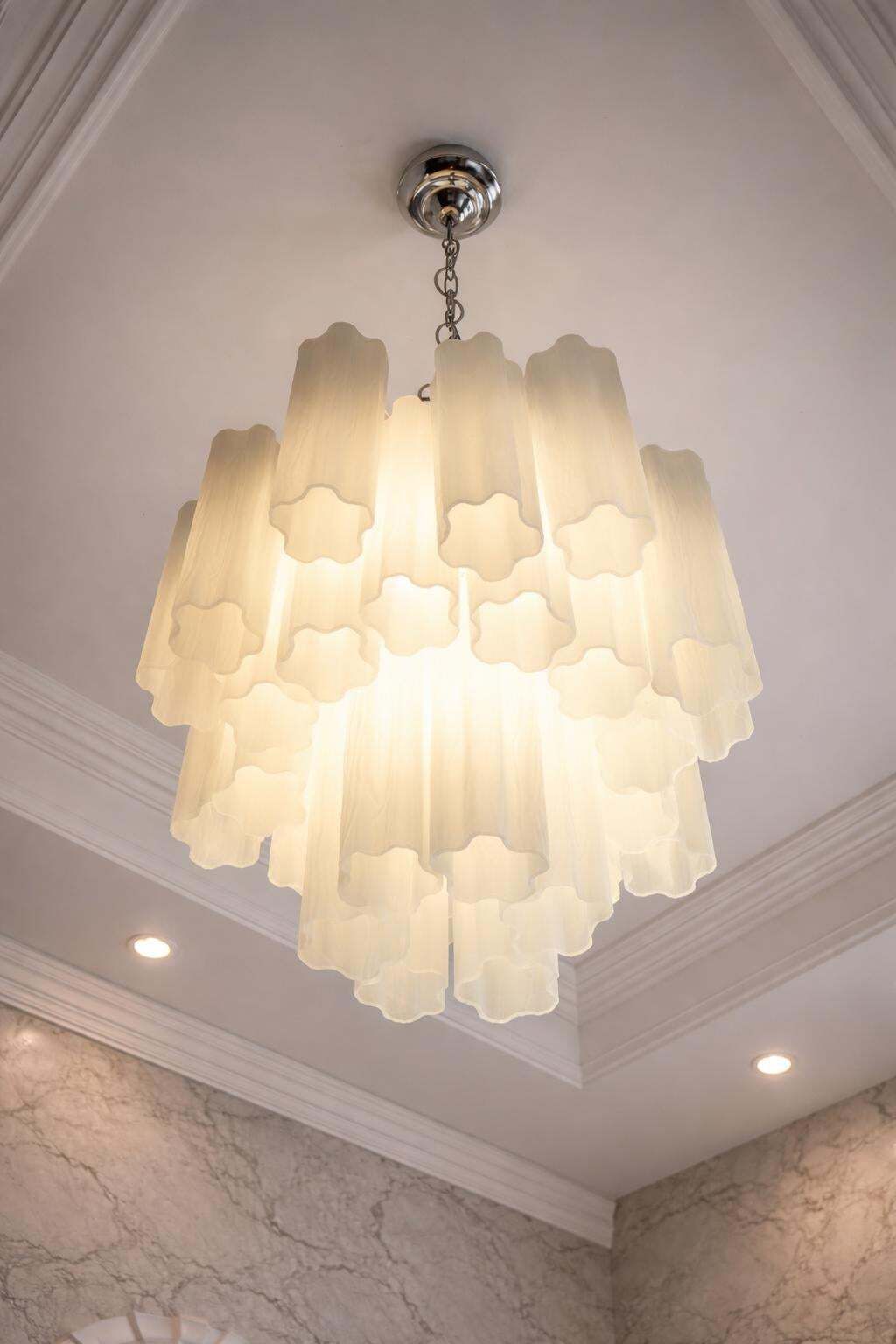 photo for sale Pair Murano Chandeliers