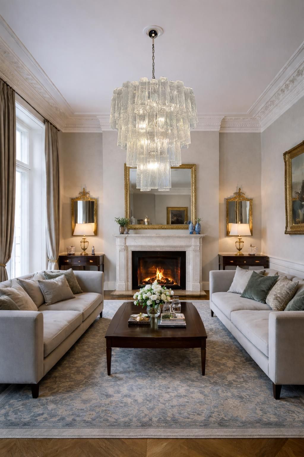 Italian Chandelier In Murano Glass photo furniture