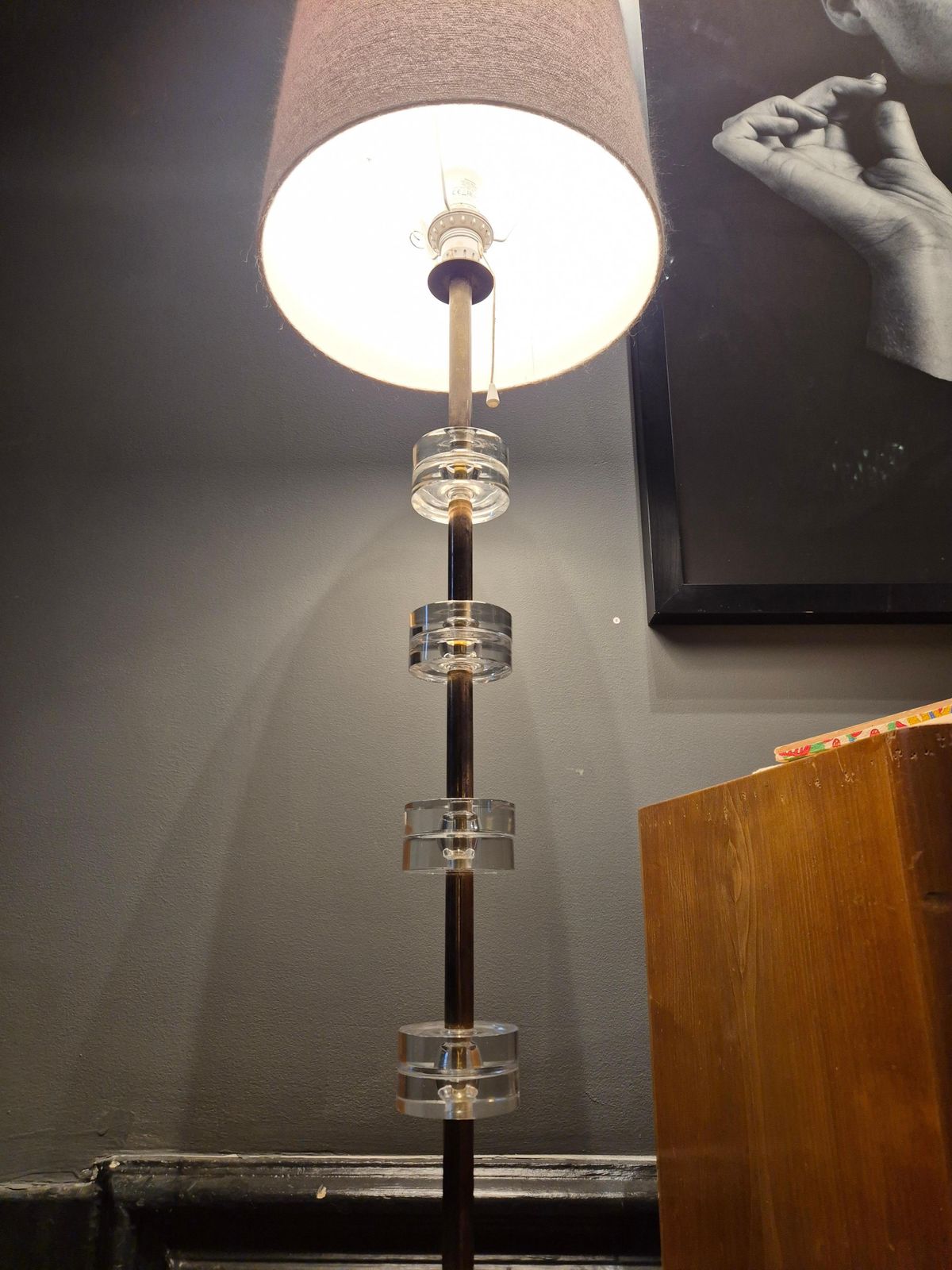 Elegant Floor Lamp Model Rd 1990, By Carl Fagerlund, Scandinavian Modern. photo for sale