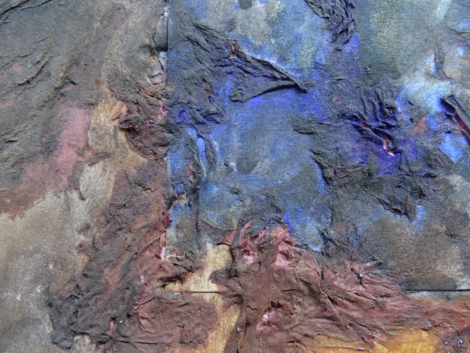 Igor Leontievgolden Blue Composition. 2000, Paper, Mixed Media, 44x57 Cm. Signed2000 photo 370.0