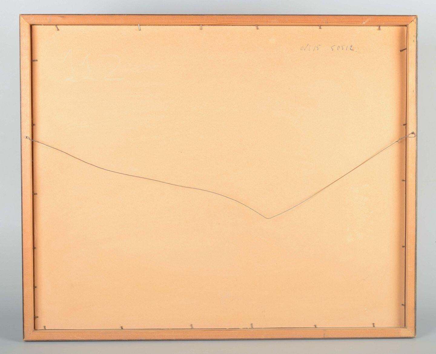 Gunnar Fohlin, Swedish Artist. Gouache On Paper. “Composition”. 1962 photo 430.0