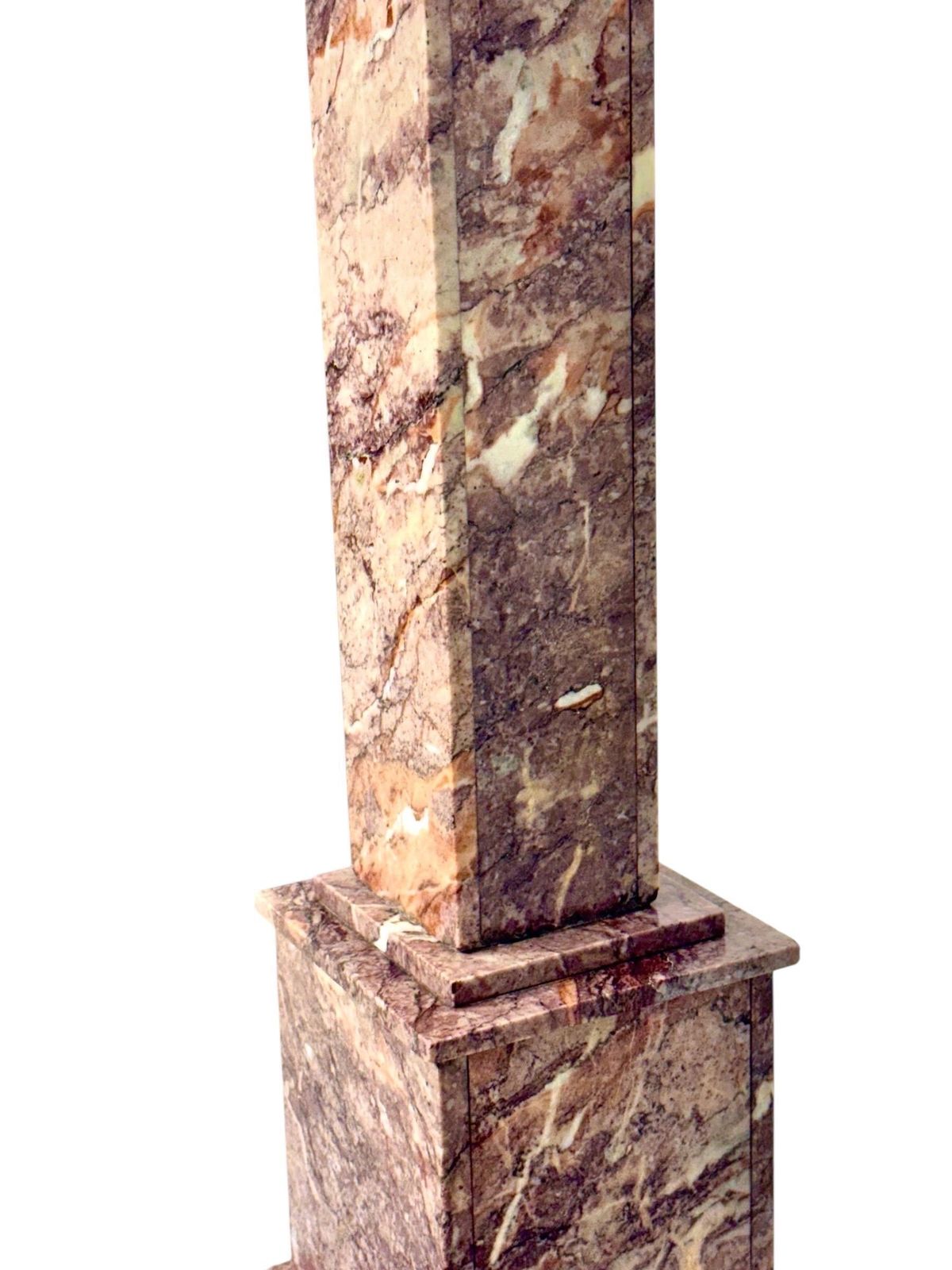 photo for sale French Breccia Marble Pedestal Column, Early 20th Century