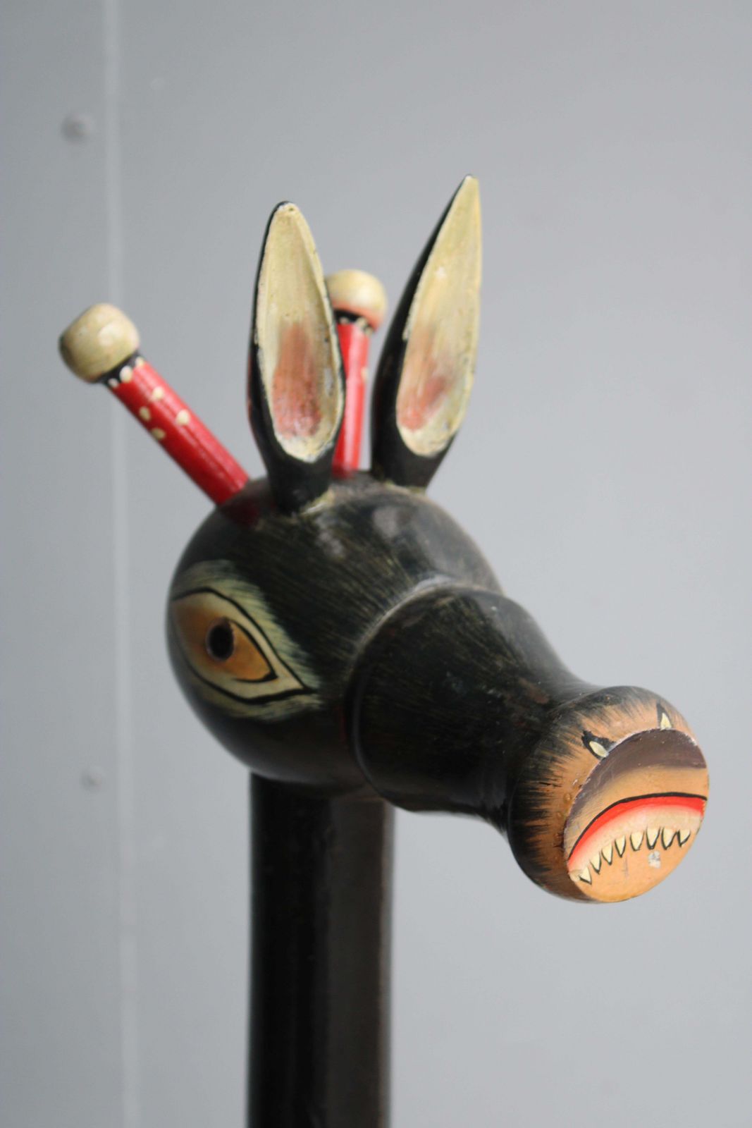 1248.0 Children's Coat Rack 1950 Giraffe Lacquered Wood 1950 Italy Enzo Mari Danese photo