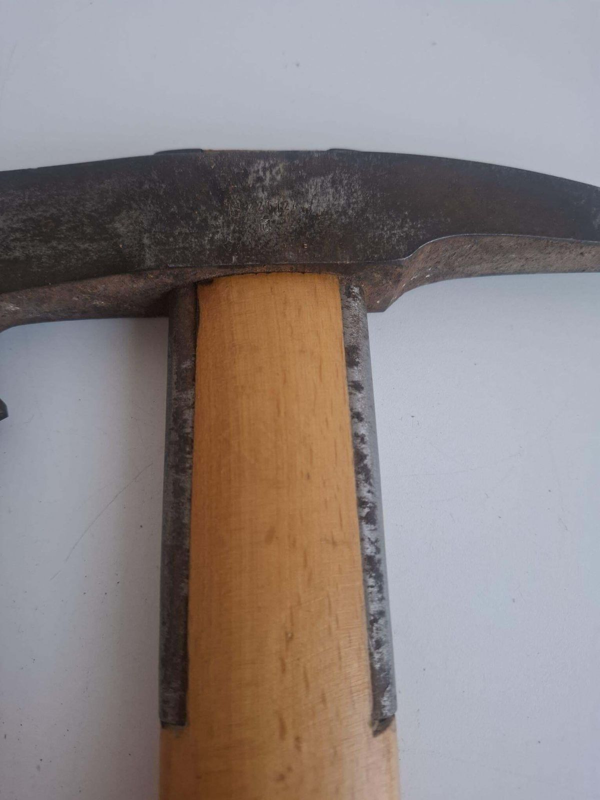 photo vinterior Mid Century Czechoslovak Firefighter Axe With Leather Holster