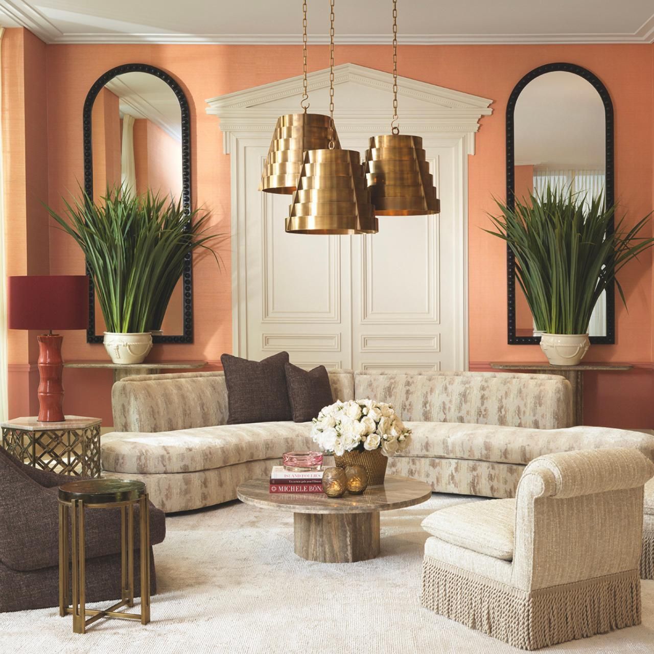 Contemporary Fringed Chair In Bouclé Sonata Cream photo for sale