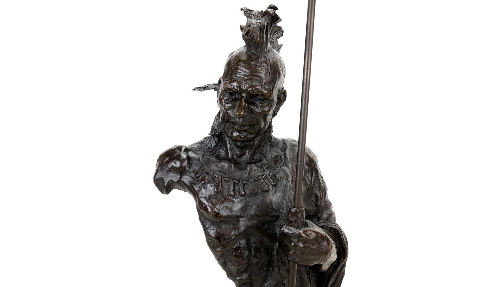 Indian Sculpture In Patinated Bronze, Western Style, 20th Century photo for sale