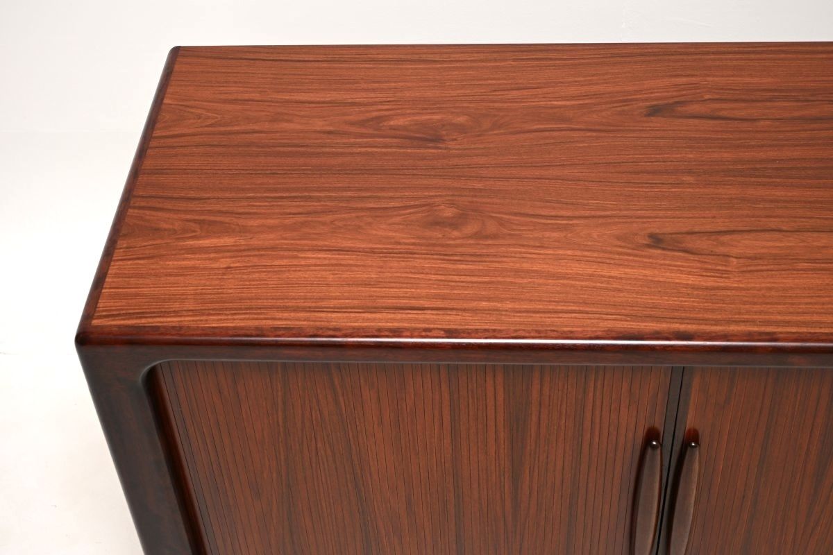 Danish Vintage Rosewood Tambour Door Cabinet / Sideboard By Dyrlund photo Furniture