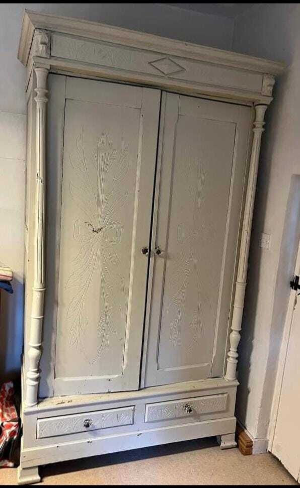 Antique French Oak Armoire.