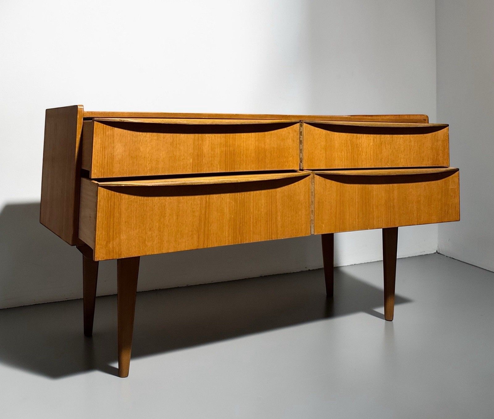 Austin Suite Teak Chest Of Drawers Sideboard Lip Handles Mid Century C1960s photo Furniture