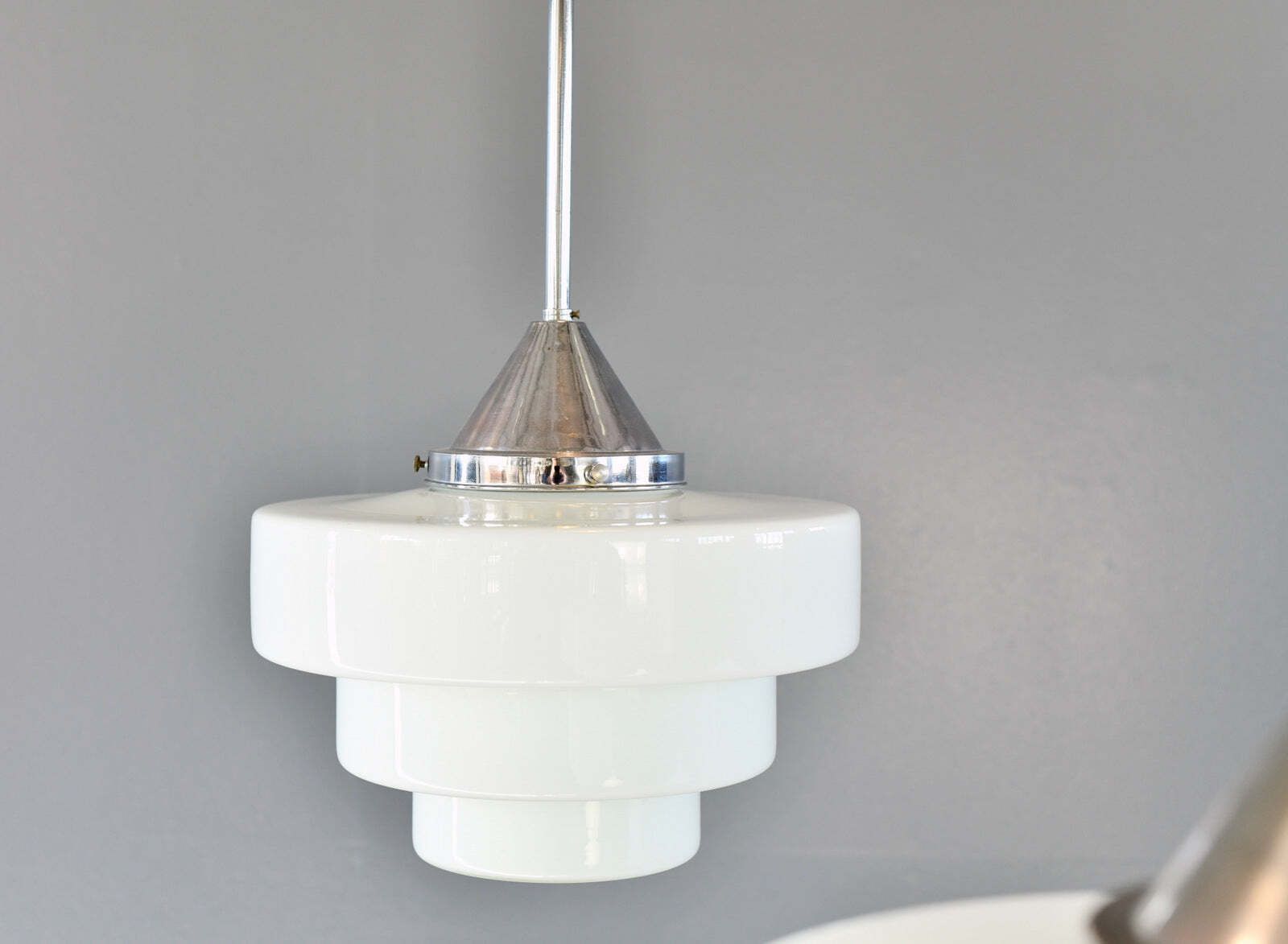 Art Deco Opaline Lights By Edison Circa 1930s photo Lighting