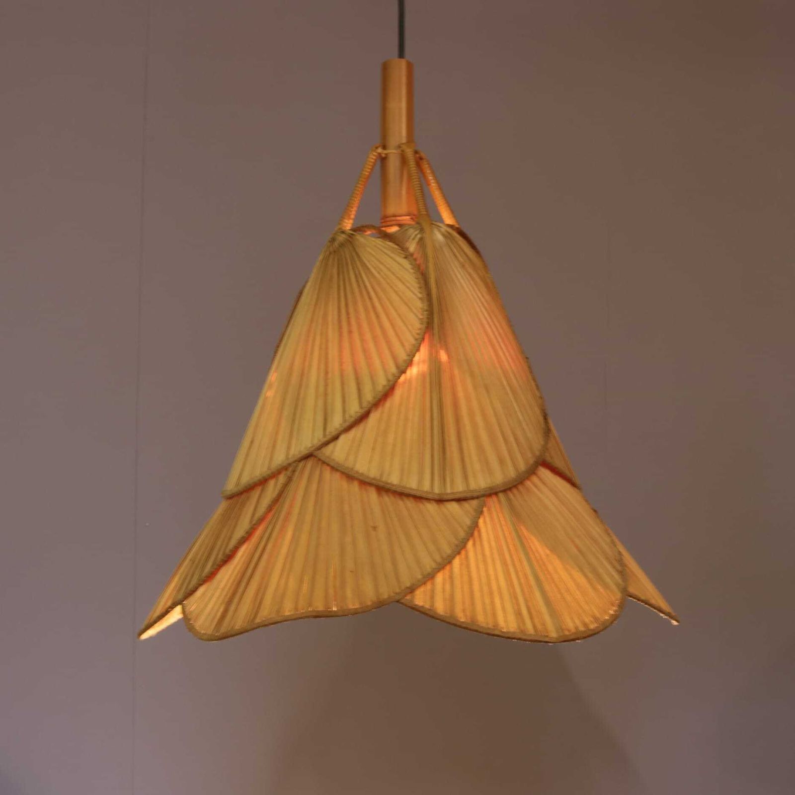 “Uchiwa” Hanging Lamp In The Style Of Ingo Maurer, Germany 1970 photo for sale