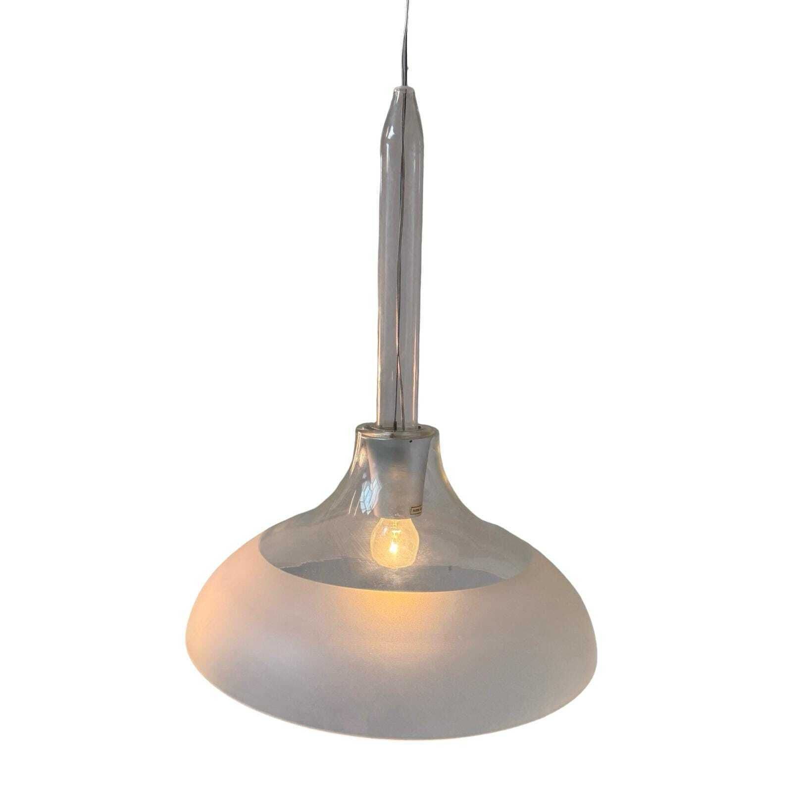 Michele De Lucchi   Artemide   Pendant Lamp Model 'Aleppo'   42øcm   Fully Original, Marked And Extremely Rare!   Glass