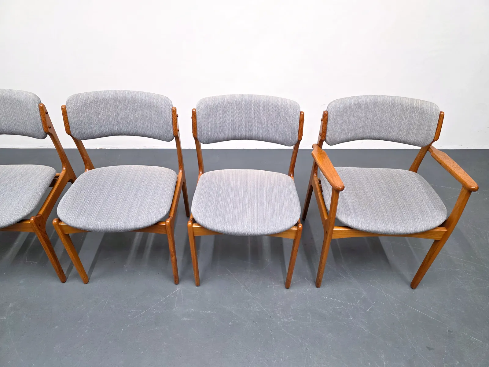 Erik Buch – Set Of 6 Dining Chairs, Model 49, Denmark, 1960s photo Furniture