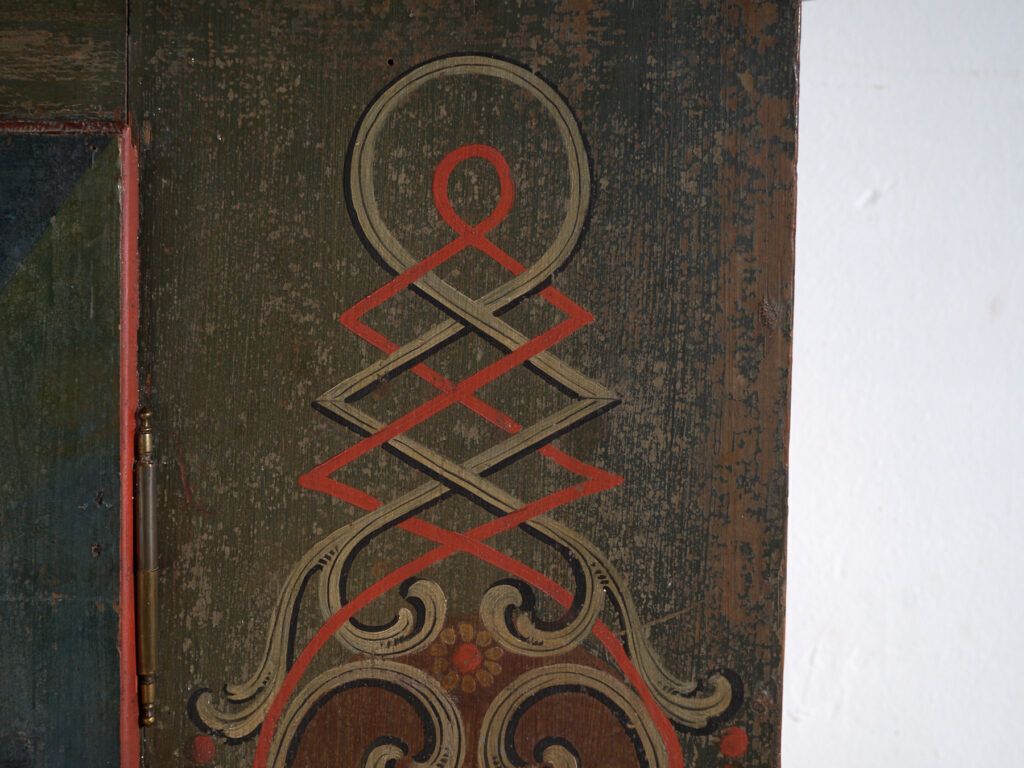Folk Art Painted Cabinet, Central Europe, Dated 1814 photo 5147.0