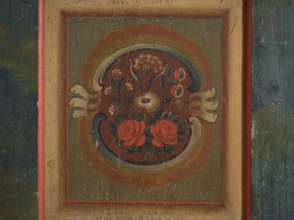 Folk Art Painted Cabinet, Central Europe, Dated 1814 photo buy