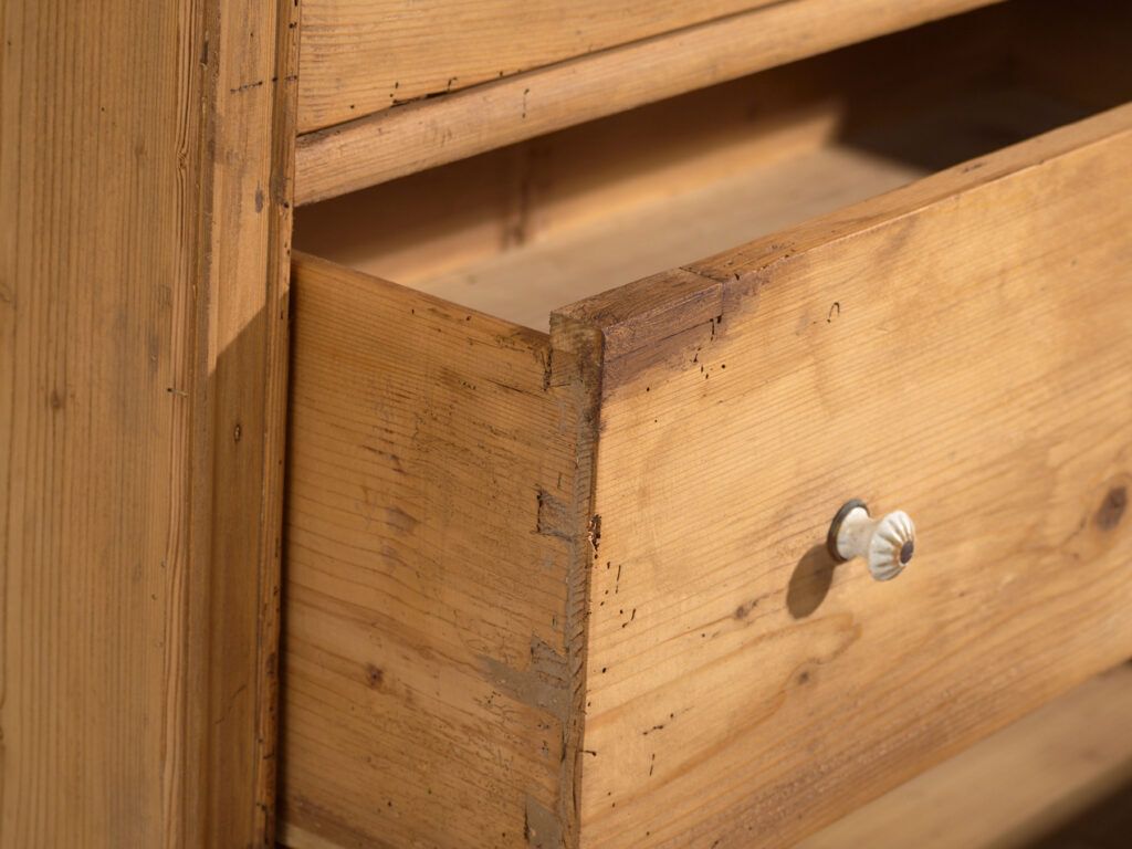Antique Pine Wood Chest Of Drawers (C.1920) #116 photo 1677.0