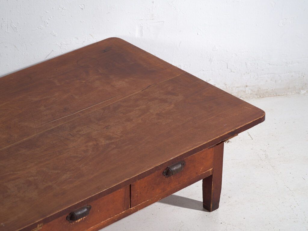 Antique Japanese Low Work Table With Drawers – Showa Period – C.1930 1950 photo for sale
