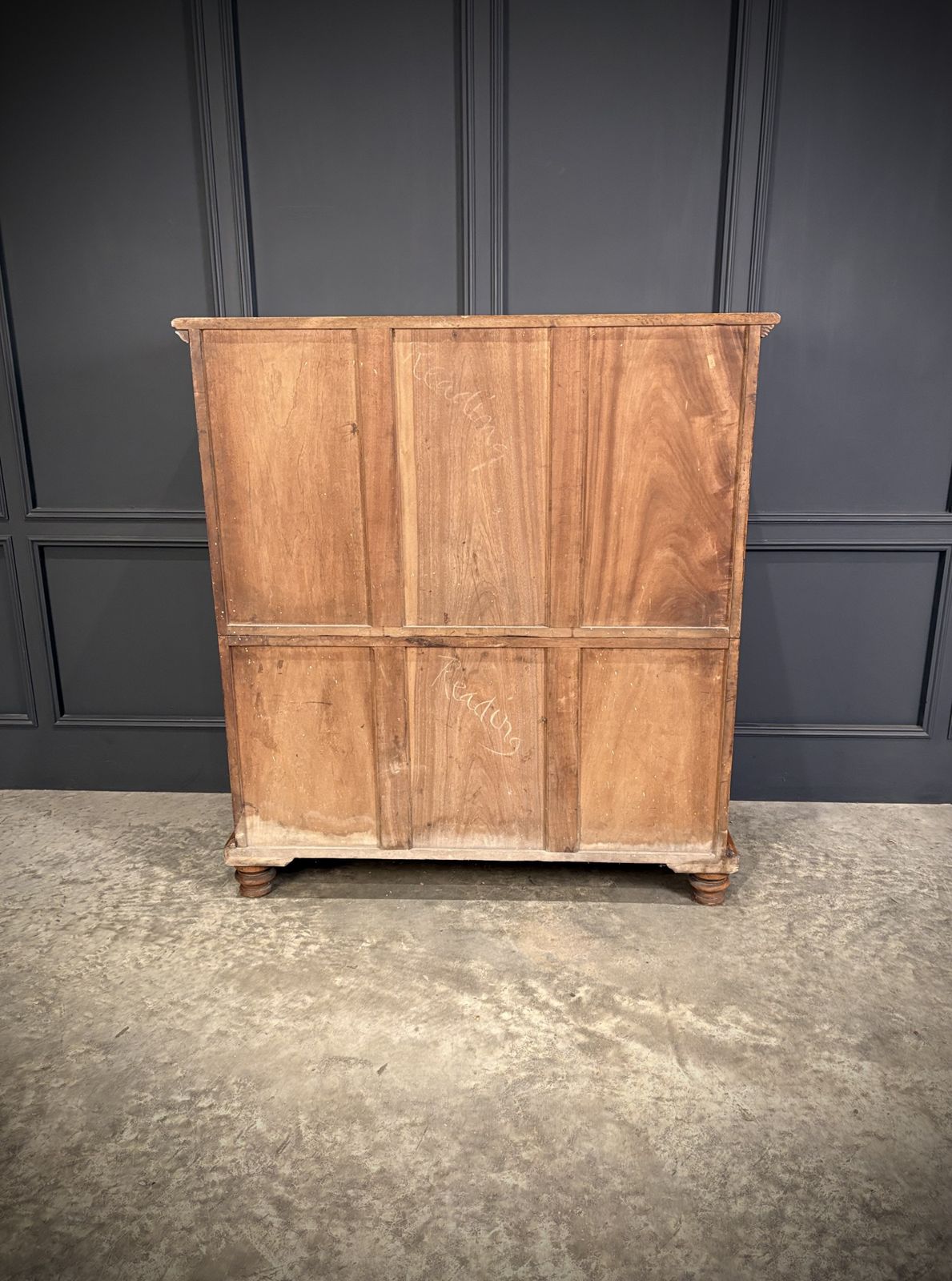 photo vinterior 19th Century Camphor Wood Military Campaign Secretaire Chest