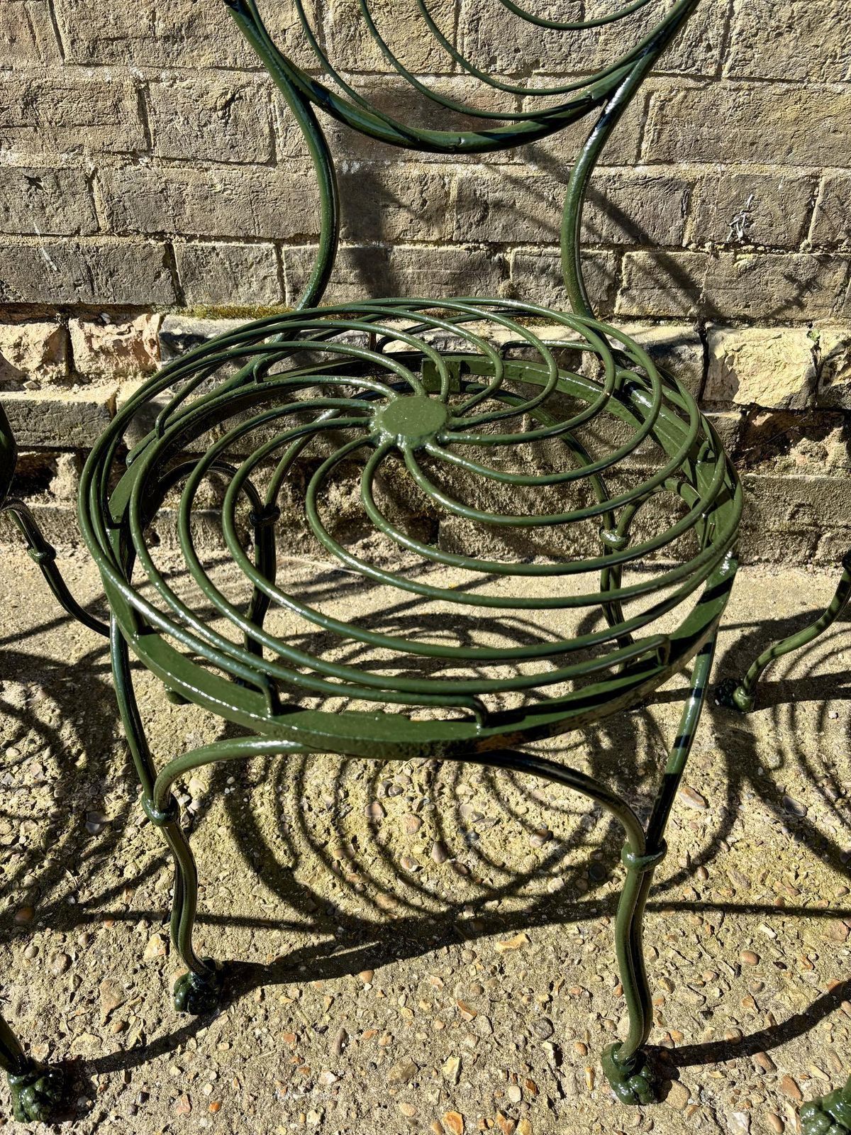 Set Of Four Early Victorian Spiral Iron Garden Chairs C.1840–1860 photo 1795.0