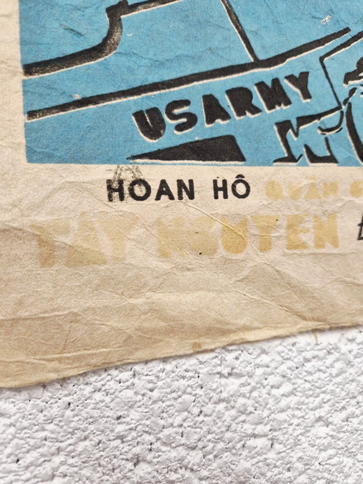 Original Vietnam War Propaganda Poster North Vietnam C.1960s Communism Us Army photo vinterior