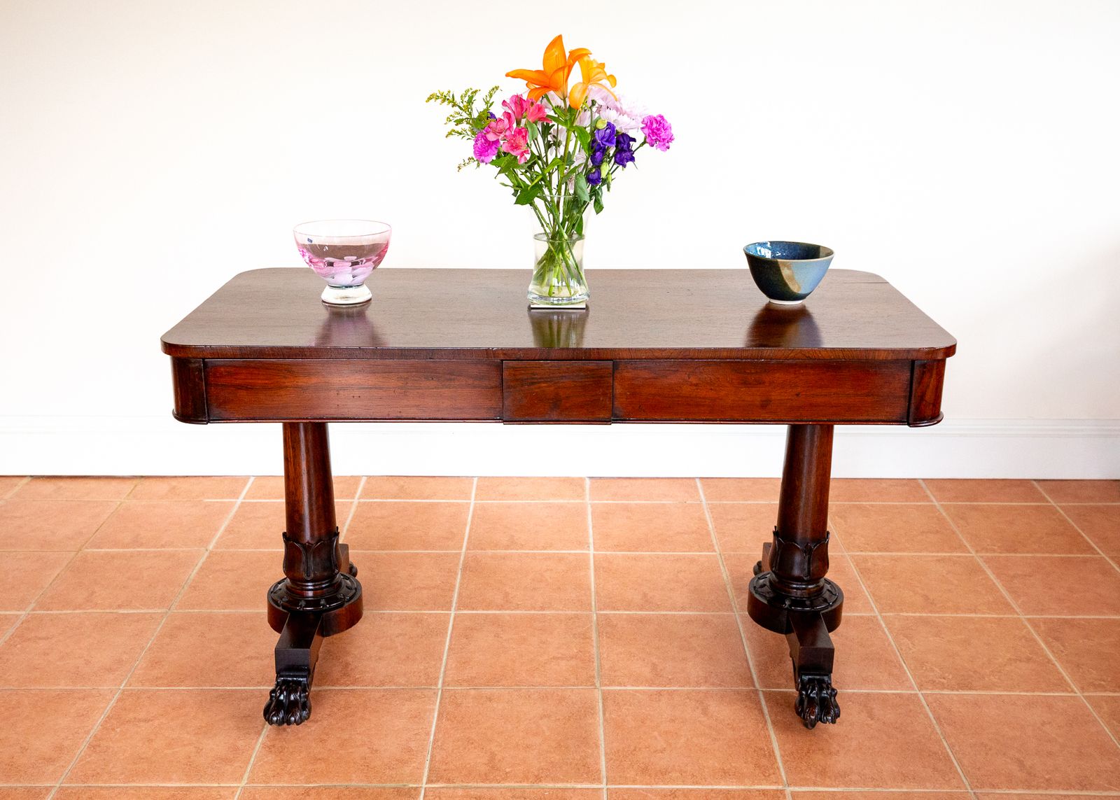 William IV Library Table Rosewood Mahogany Serving Tabl.E Writing Des.K Georgian English Antiqu.E Dining Centre Tabl.E Biedermeier 1830
