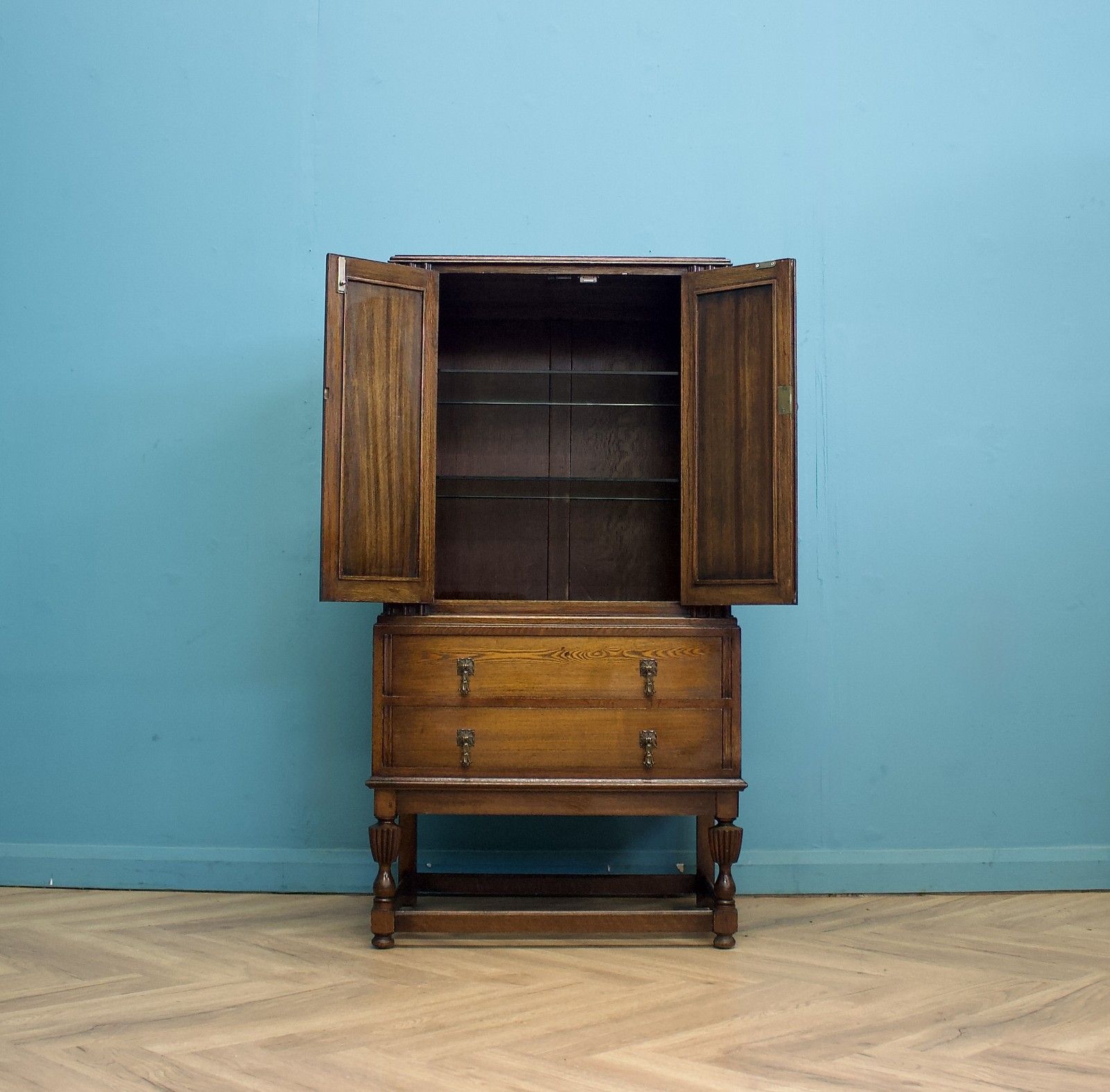 Vintage Oak Drinks Cabinet, 1940s #1724 photo for sale