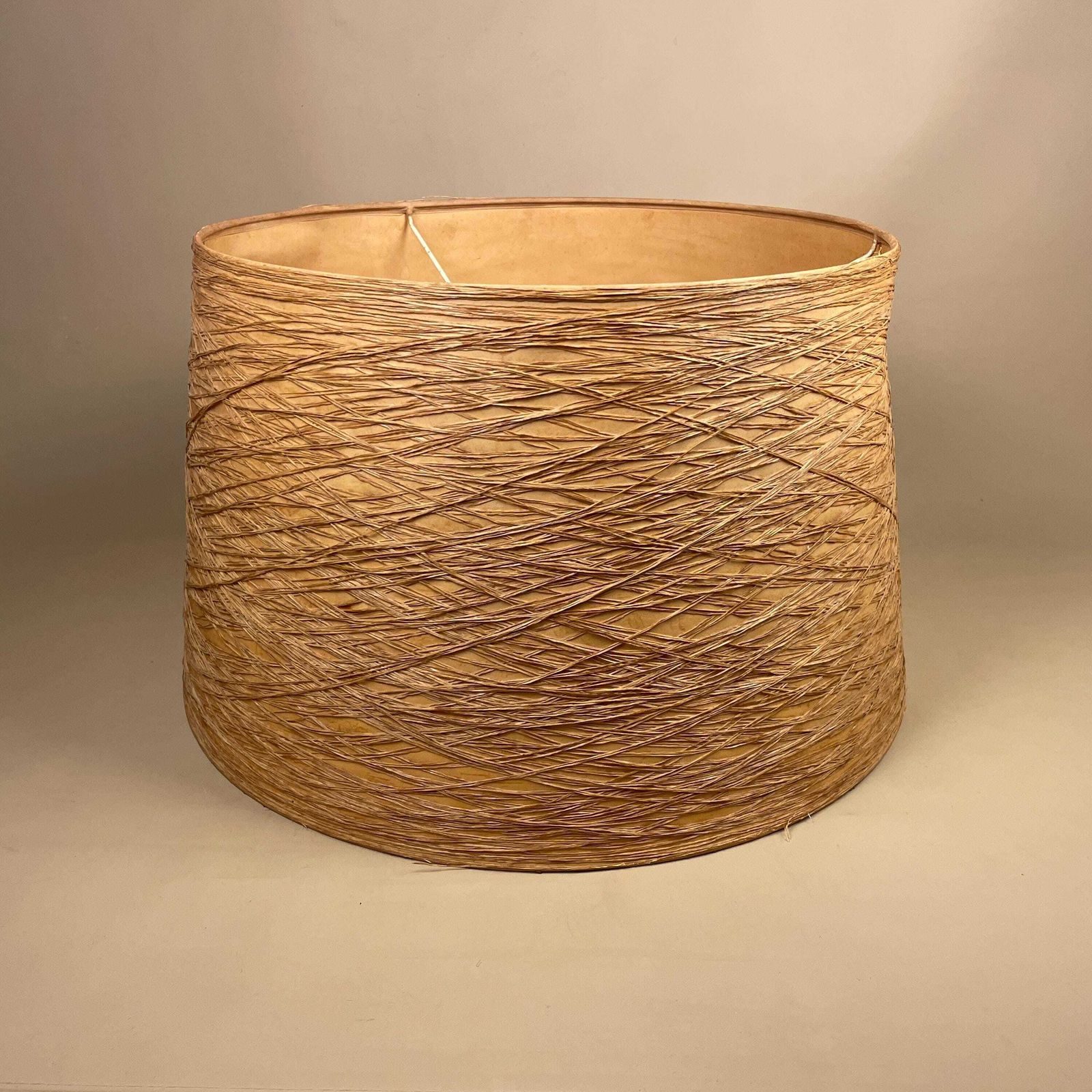 Natural Textured Shade Lampshade Large Drum Beige Neutral Lamp Shade Bedroom Living Room Earthy Warm Tones Straw Beige Cylinder photo buy