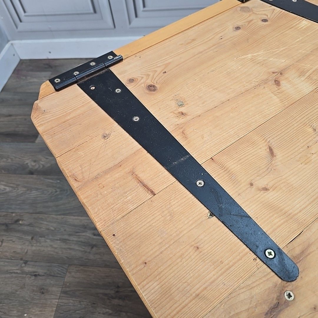 Vintage Pine Storage Chest Blanket Toy Tool Box Large Trunk Wooden Rustic photo Furniture