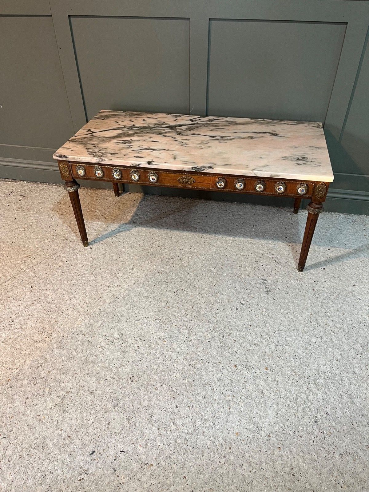 Marble Topped Coffee Table French Style Highly Decorative & Rare