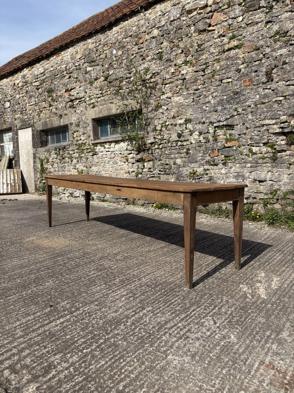 Antique French Draper’s / Dining Table — 279.5cm | Poplar & Chestnut | photo vinterior