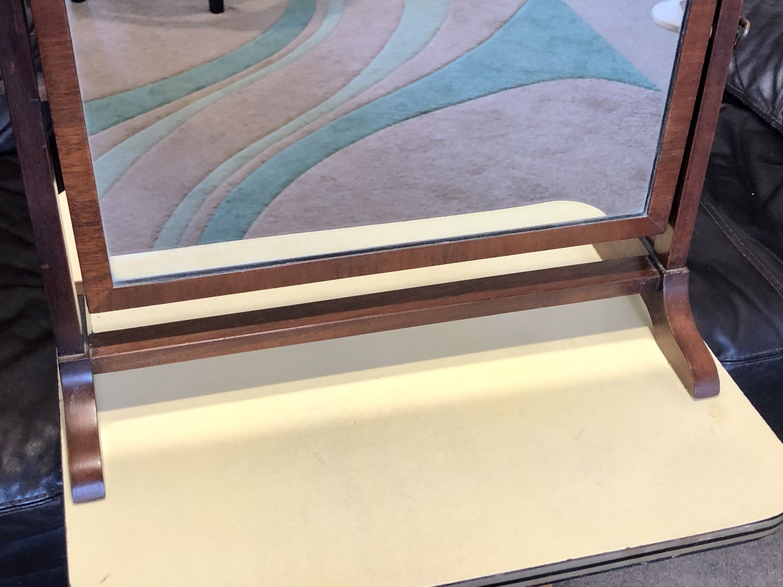 Handsome Small Mahogany Swing Mirror photo vinterior