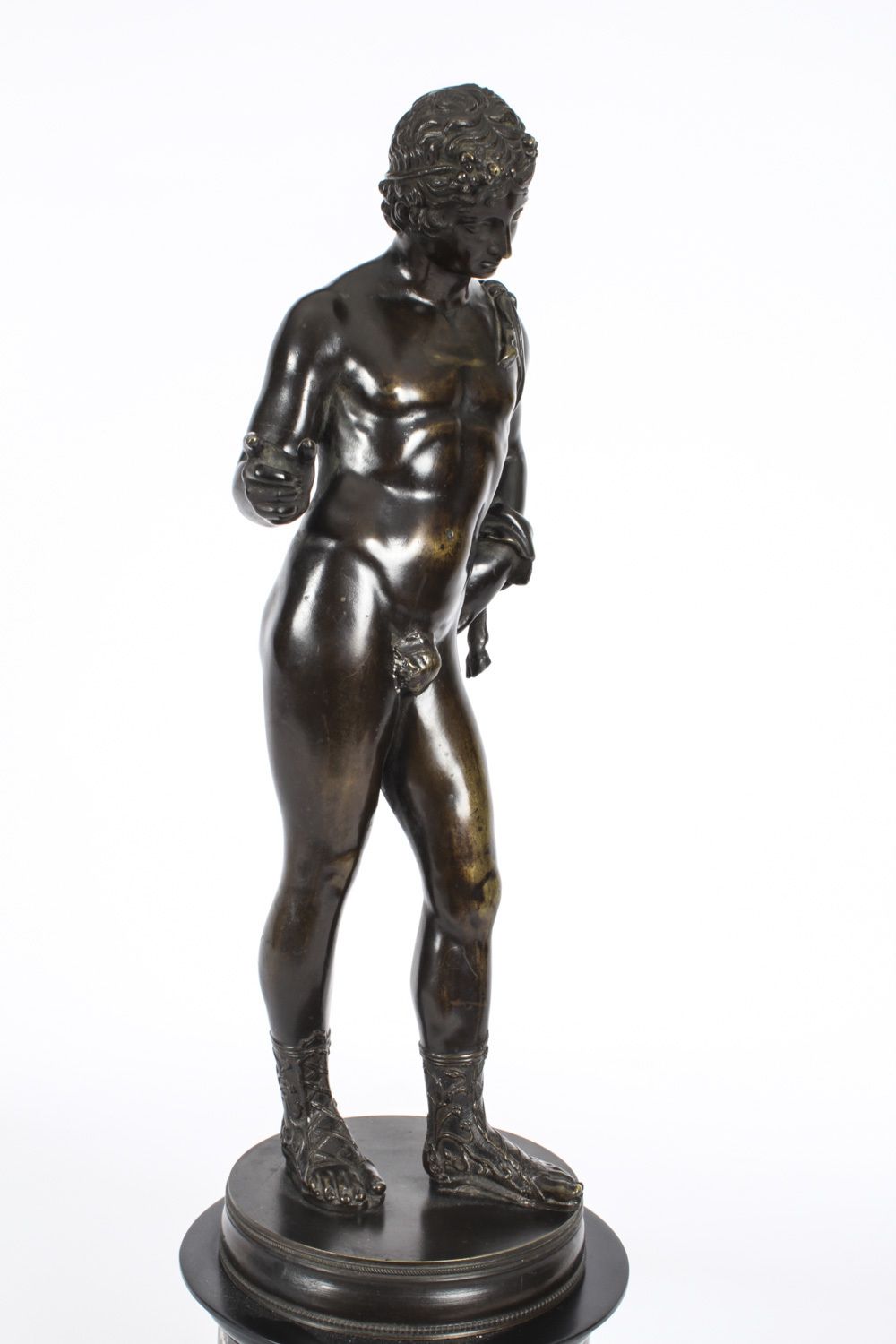Antique Grand Tour  Bronze Figure Of "Dionysus, Called Narcissus" 19th C photo 2500.0