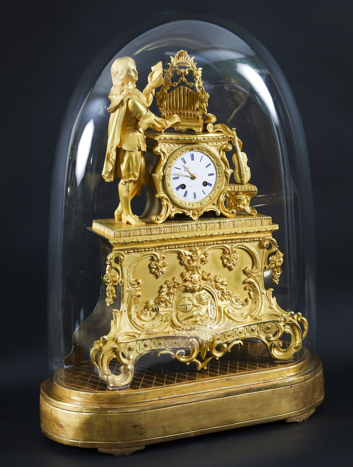Antique French Sevres Ormolu Mantel Clock By Leroy Paris 19th Century photo for sale