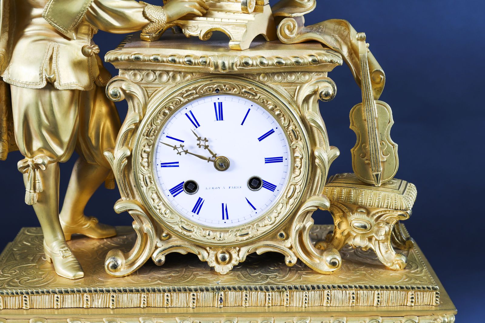 4750.0 Antique French Sevres Ormolu Mantel Clock By Leroy Paris 19th Century photo
