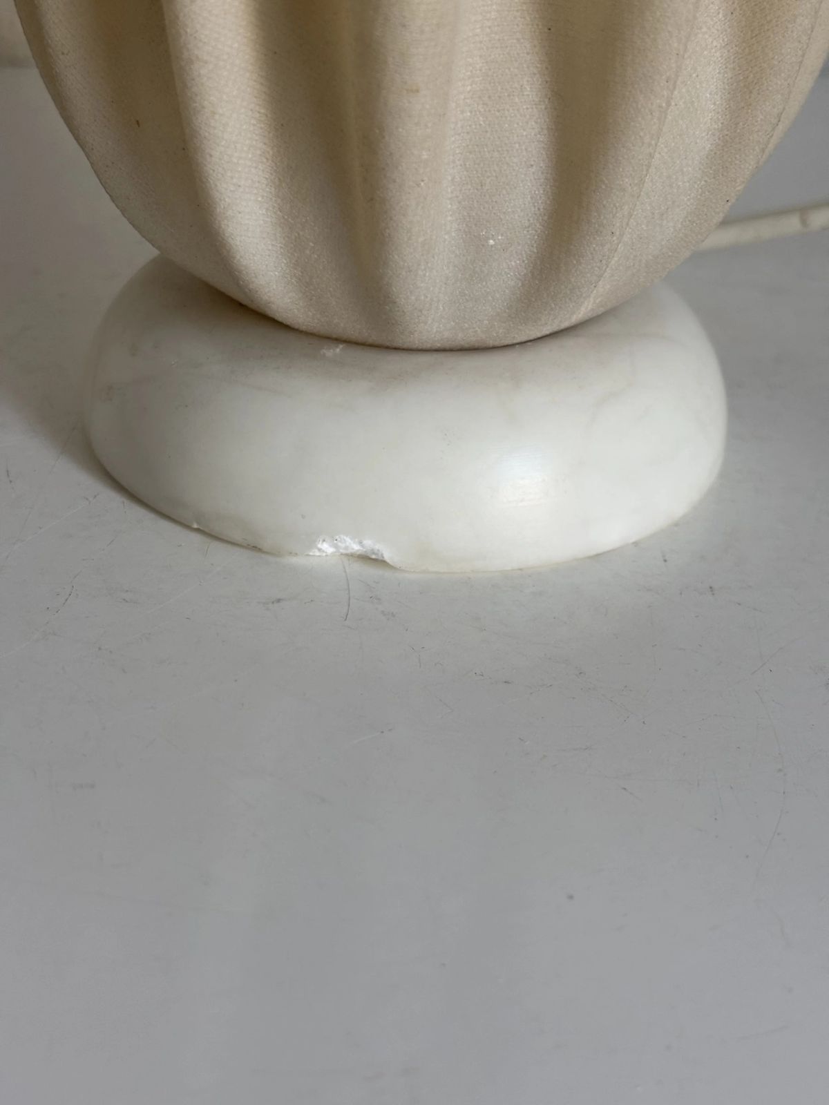 Vintage 1970s Athena Georgia Jacob Lamp, Draped In Light Salmon   50 Cm photo vintage