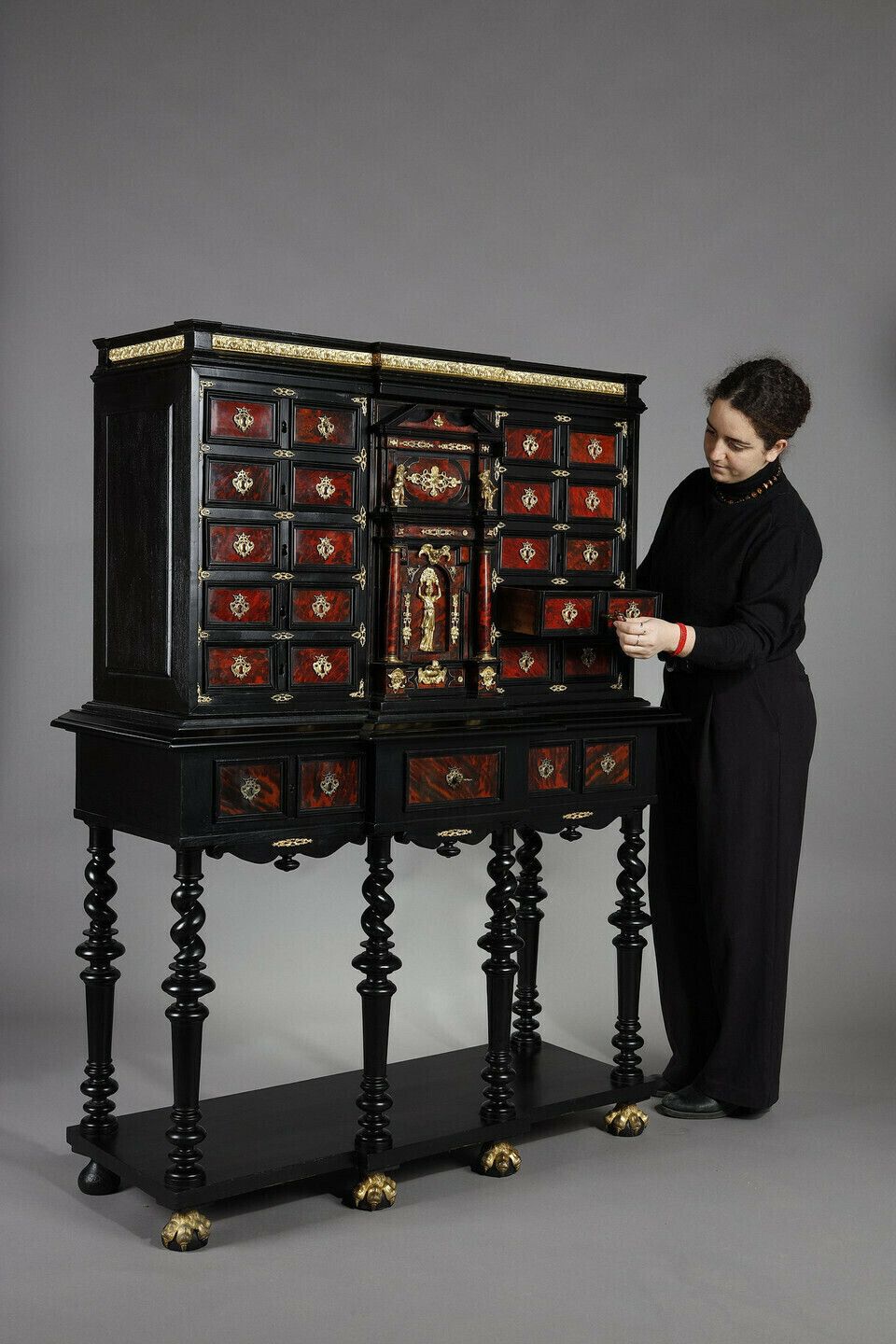 Free Standing Cabinet In The Style Of 17th Century Flemish Cabinets photo furniture