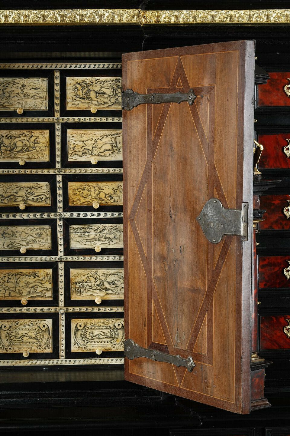 18412.0 Free Standing Cabinet In The Style Of 17th Century Flemish Cabinets photo
